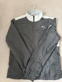 【秋.冬用】裏起毛　PUMA プーマ　上着　スポーツウェア　グレー ホワイト