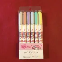 【未使用】MILDLINER 6色セット　マイメロ　マイルドライナー