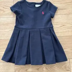 Ralph Lauren 半袖ワンピース 12M ネイビー