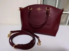 COACH 2WAY ショルダーバッグ ボルドー