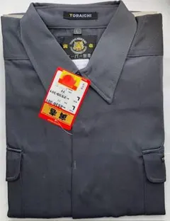 寅壱トビシャツ 2530-301 77 スミグレーLサイズのサムネイル