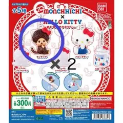 モンチッチ×ハローキティ めじるしアクセサリー モンチッチ✖️２