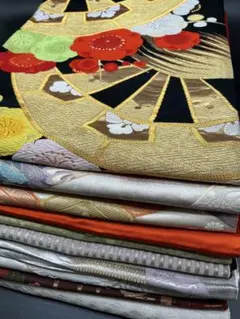 袋帯　まとめ売り　10本　リメイク　ハギレ　練習用　187