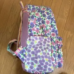 fafa花柄リュック金色クマエンブレム リコーダー入れ雨の日ランドセルカバー
