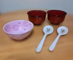 子供用　茶碗 汁椀 スプーンセットのサムネイル