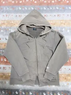 Stussy ジップアップパーカー カーキ Mサイズ