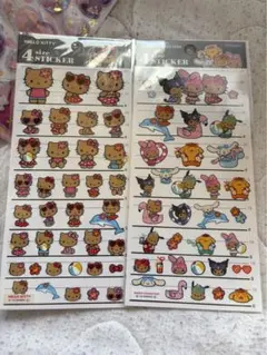 4sizeSTICKER キテーィ　マイメロ　クロミ