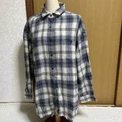 チェック柄　ビックシルエット　シャツ