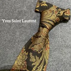 お洒落柄【YvesSaintLaurent】ハイブランド　ネクタイ　サンローラン