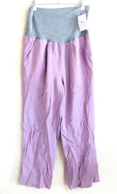 ♡新品未使用·タグ付き産前産後春夏ウエストカバー腹巻き風マタニティガウチョパンツ