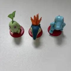 ポケットモンスター チョコエッグ 旅立ちの3匹 チコリータ ヒノアラシ ワニノコ