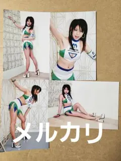 赤松寛子 生写真6枚セット⑤レースクイーン(ハガキサイズ)水着（再