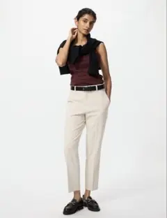 UNIQLO ユニクロ スマートアンクルパンツ Mサイズ ナチュラル