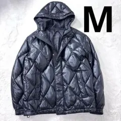 美品 y2k 00s OLD UNIQLO ダウンジャケット ダイヤキルト 光沢