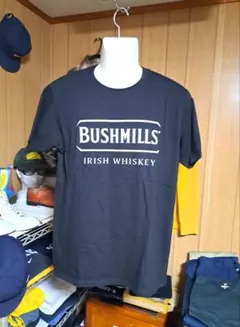 希少 ブッシュミルズ ウイスキー 企業ロゴ Tシャツ ライトグリーン 