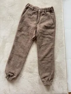 SEVESKIG ウール混紡カジュアルパンツ ブラウン