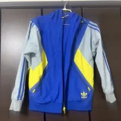 adidas ジャケット XS 青 黄