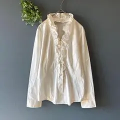 エニィスィス［M］清楚エレガント◎高級感◎美シルエット◎ビッグフリルブラウス