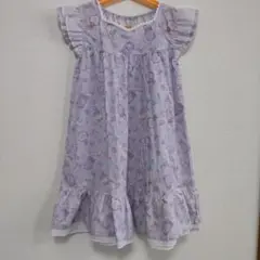 紫色フリルワンピース 130サイズ