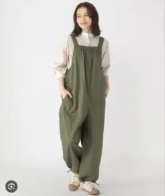 ツムグtumugu☆クラシックチノクロス 2wayサロペット ネストローブ