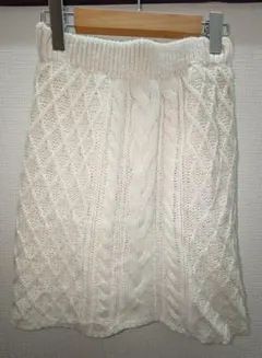 OLIVE des OLIVE　ケーブルニット ミニスカート