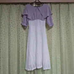 W CLOSET ラベンダー　七分丈ワンピースのサムネイル