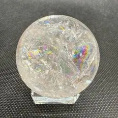 爆虹♪天然石　ピンクアゼツライト【ファイヤー共生】ランダム台座セット♪