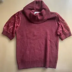 31sonsdemode 半袖ニット　ボルドー　美品　一回着用