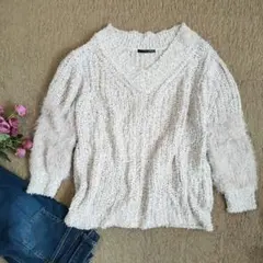 Heather ヘザー♡F♡長袖ニット セーター オーバーサイズ ざっくり編み