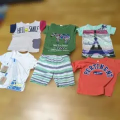 90 100 110 Tシャツ5枚パンツ一枚のセット