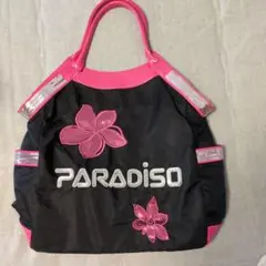PARADISO 　テニス　トートバッグ 黒 ピンク