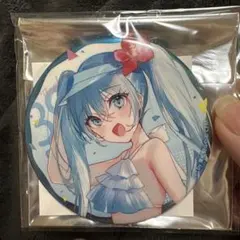 初音ミク 39Culture 2024 大き目メタリック缶バッジ 水着 - メルカリ