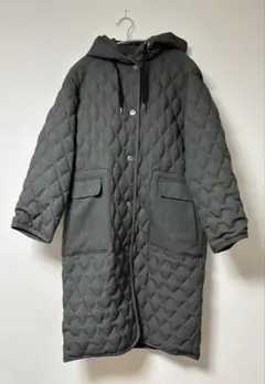 ナノユニバース × 西川ダウン キルティングダウンコート グレー