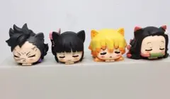 鬼滅の刃/おひるねこ フィギュア4体セット/我妻善逸/不死川玄弥/カナヲ/禰豆子