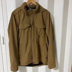 workmanFieldCore フード付きブラウンナイロンジャケット