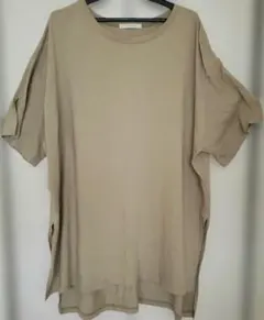 【chocol raffine robe】 ベージュチュニック 半袖のサムネイル