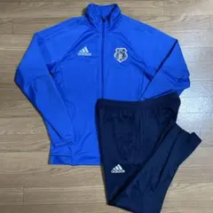 鹿島学園サッカー ジャージ 上下セット 青 青たぬき様専用】 鹿島学園 トレーニングジャージ上下セット - メルカリ