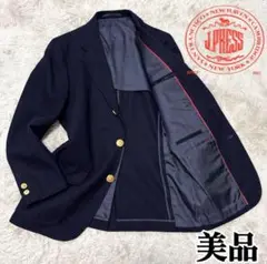 美品 名作 80s J.PRESS 紺ブレザー 金ボタン 赤タグ ネイビー M