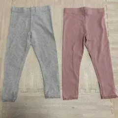 next レギンス スパッツ 3枚セット 5-6歳 110 グレー ピンク