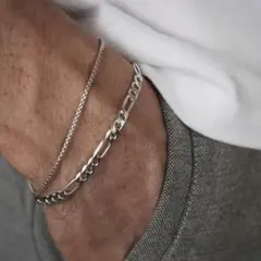 メンズシルバーブレスレット　メンズバングル　メンズシルバーバングル　メンズのサムネイル