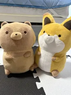 タヌキとキツネ ぬいぐるみ