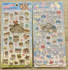 正規品　ぷくぷくあわわちゃん　プチドロップステッカー　ラブ友　カミオジャパン