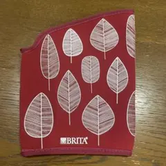 BRITA ブリタ ポット用カバー リーフ柄 レッド系