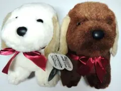 カラフルドッグ ぬいぐるみ 2体セット 犬