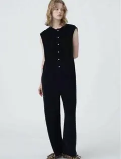 MACPHEE マカフィー コットンポリエステルベロア オールインワンのサムネイル