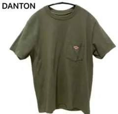 DANTON ダントン ポケットTシャツ 半袖 カーキ　サイズ34のサムネイル