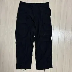 BEAMS ブラックカーゴパンツ 複数ポケット