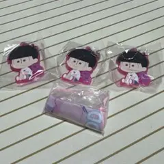 おそ松さん　ぺたっとねじまき　らばーきーほるだー　トド松 3個セット