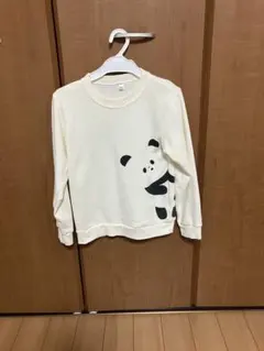 パンダプリント長袖トレーナー