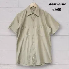 USA製 Wear Guard ベージュ　半袖シャツ　サイズ S-SSのサムネイル